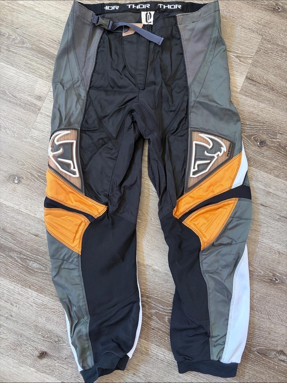 thor Black, Orange, Gray Motocross Pants